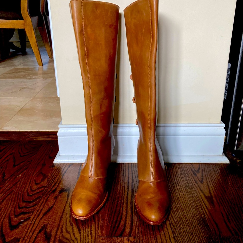 Corso Como Quaint Whiskey leather convertible boots